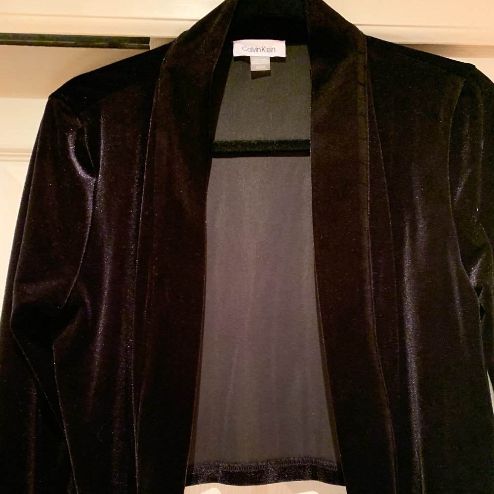 Black Velvet Crop Jacket